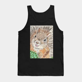 squirrel face art Tank Top